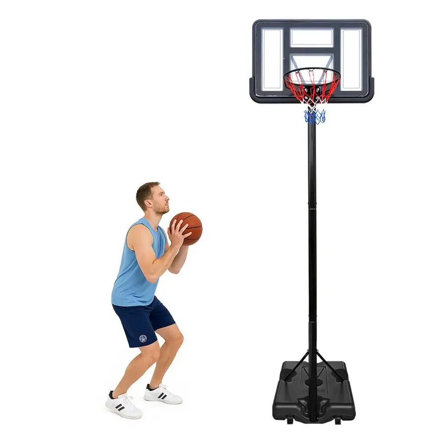 Hoop Outdoor Adjustable, Portable Basketball Hoop Goal System in Backyard Driveway Indoor
Hoop Outdoor Adjustable, Portable Basketball Hoop Goal System in Backyard Driveway Indoor