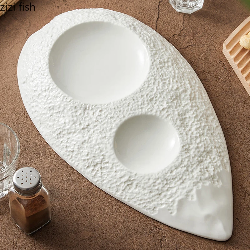 Rock Pattern Creative Ceramic Plate Sushi Dim Sum Plate Pasta Plate Two Grid Plates Serving Plates Molecular Cuisine Tableware
Rock Pattern Creative Ceramic Plate Sushi Dim Sum Plate Pasta Plate Two Grid Plates Serving Plates Molecular Cuisine Tableware