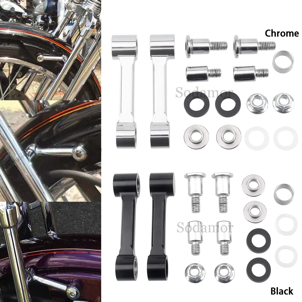 Motorcycle Front Fender Mounting Bracket Kits For Harley Davidson Softail Springer FXSTS 1993-2006 Black/ Chrome CNC Aluminum
Motorcycle Front Fender Mounting Bracket Kits For Harley Davidson Softail Springer FXSTS 1993-2006 Black/ Chrome CNC Aluminum