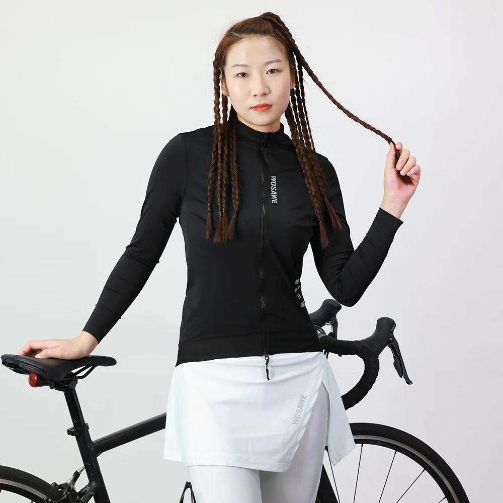 WOSAWE Women's Cycling Jersey Set Long Sleeve Breathable Cycling Jersey Quick-Drying Slim Fit Mountain Bike Pant Skirts Clothes
WOSAWE Women's Cycling Jersey Set Long Sleeve Breathable Cycling Jersey Quick-Drying Slim Fit Mountain Bike Pant Skirts Clothes