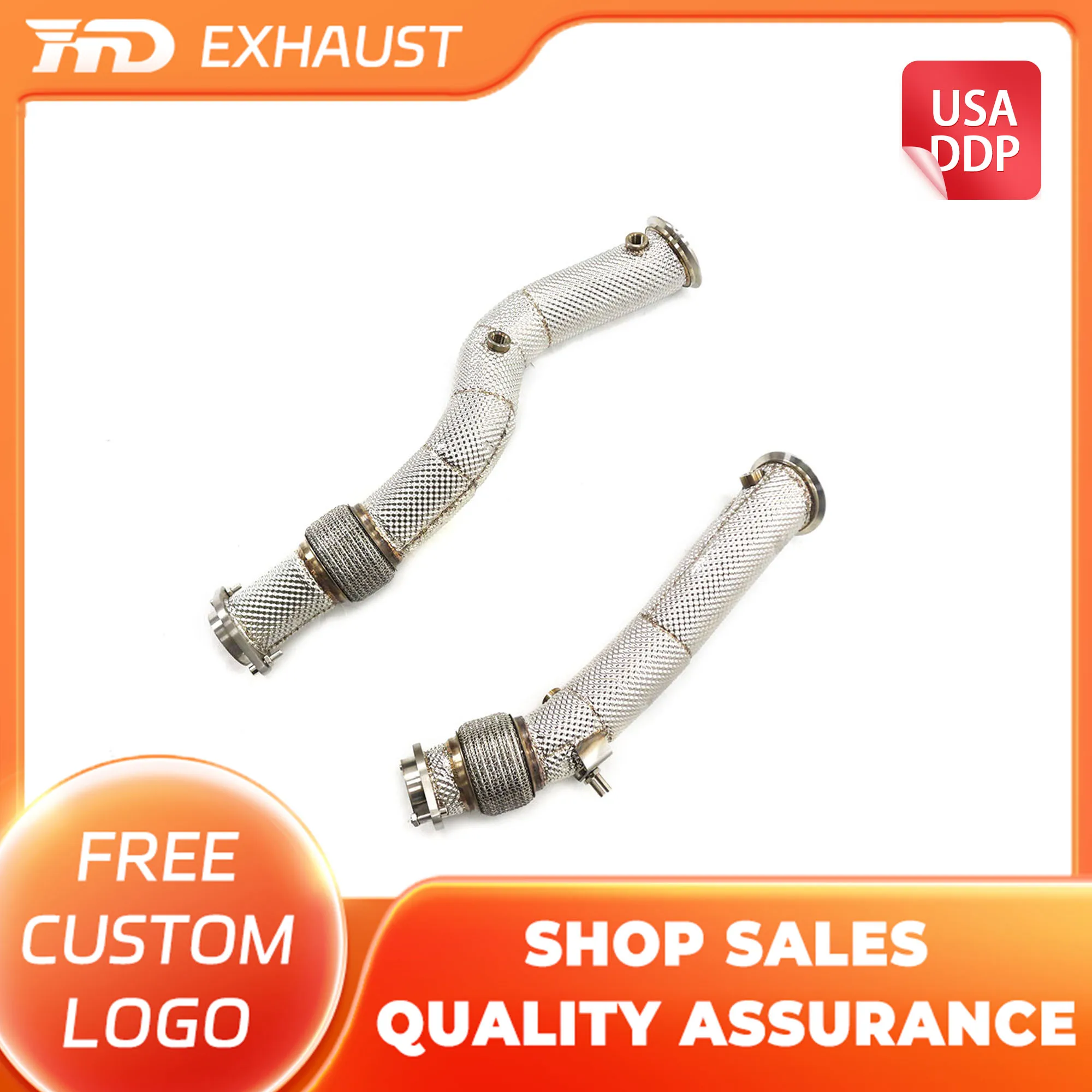 HMD Hot Sale Exhaust System High Flow Performance SS304 Downpipe for BMW X3M X4M F97 F98 S58 Engine 3.0T Car without OPF
HMD Hot Sale Exhaust System High Flow Performance SS304 Downpipe for BMW X3M X4M F97 F98 S58 Engine 3.0T Car without OPF