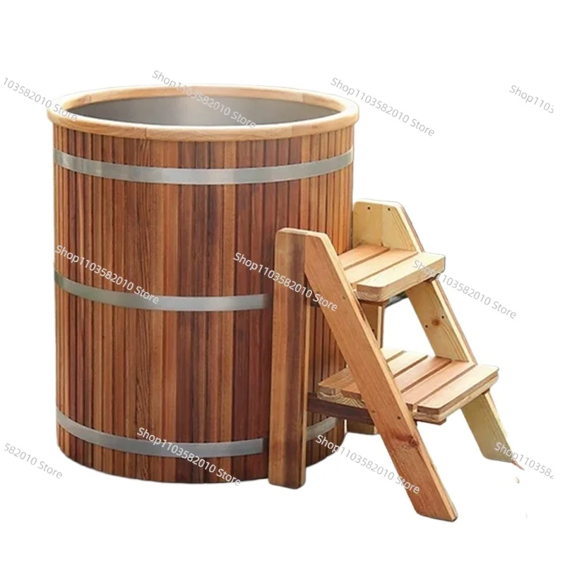 Wooden Cold Tub, Stainless Steel Ice Tub for Chilling Drinks
Wooden Cold Tub, Stainless Steel Ice Tub for Chilling Drinks