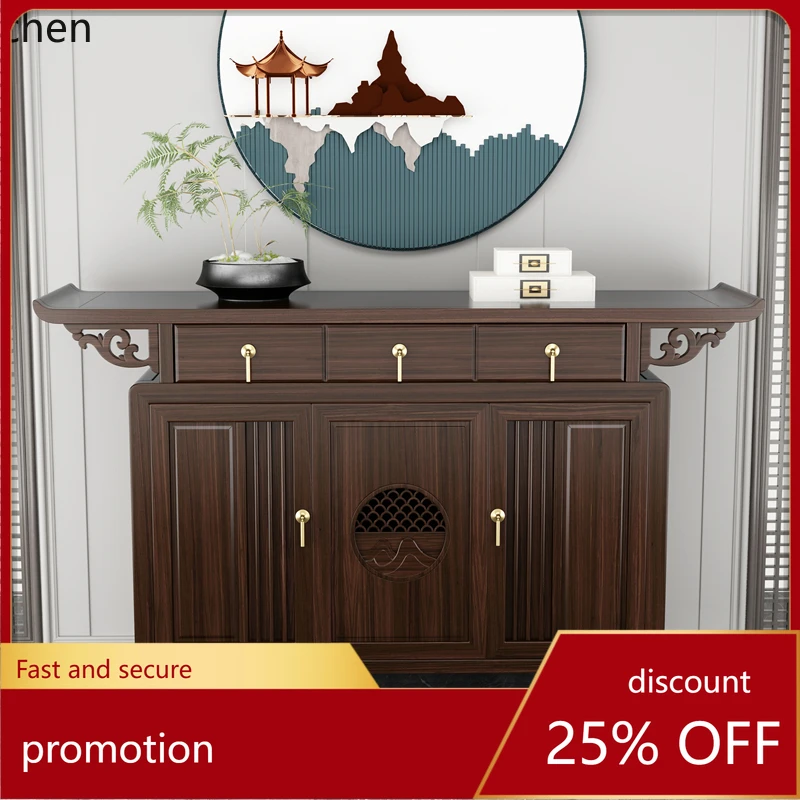 HT New Chinese style solid wood hall table, Buddhist niche, living room, storage cabinet, home foyer, and viewing table
HT New Chinese style solid wood hall table, Buddhist niche, living room, storage cabinet, home foyer, and viewing table