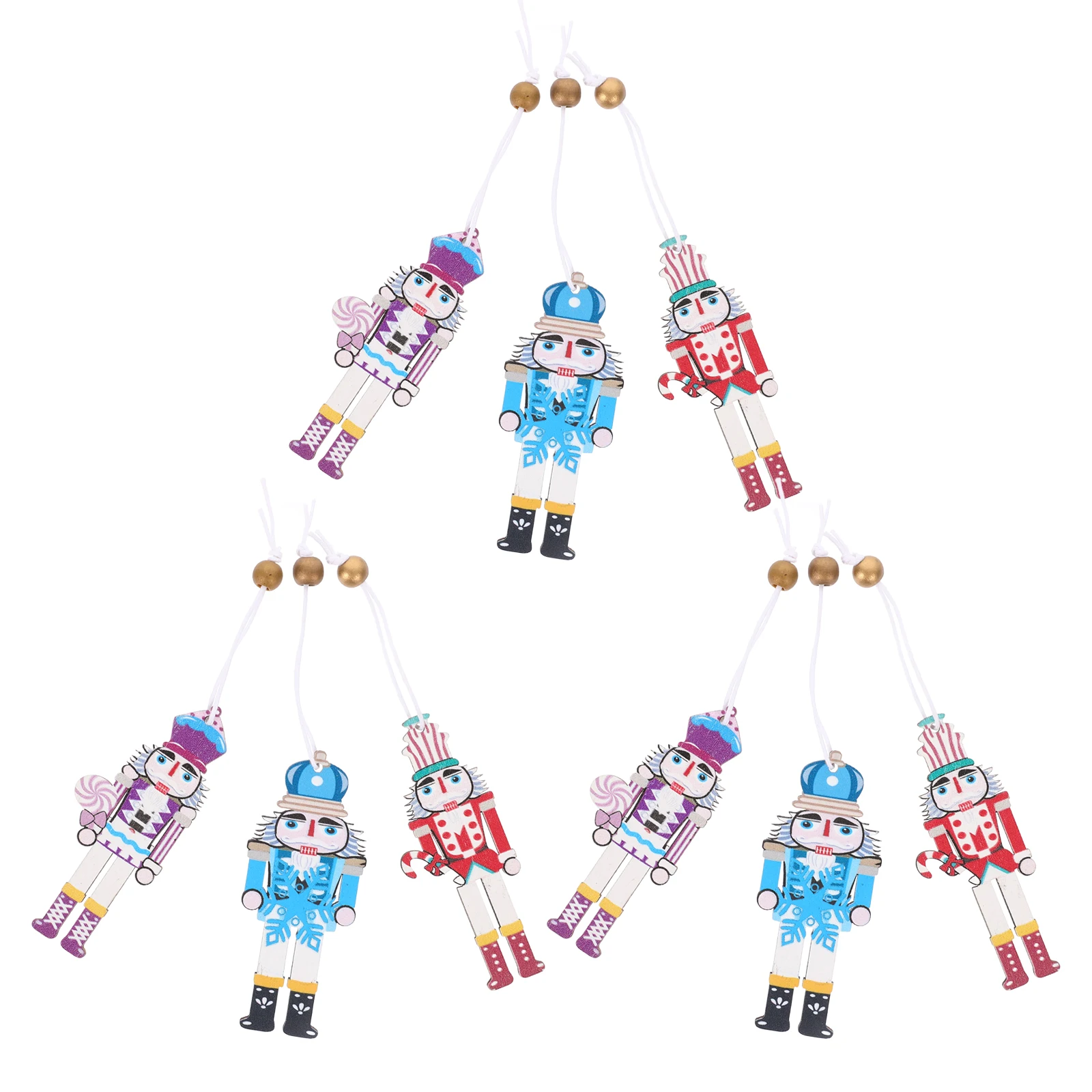 9pcs Nutcracker naments Colorful Hand Painted Wood Craft Hanging Decorations Christmas Tree Xmas Gifts Vintage Design Holiday
9pcs Nutcracker naments Colorful Hand Painted Wood Craft Hanging Decorations Christmas Tree Xmas Gifts Vintage Design Holiday