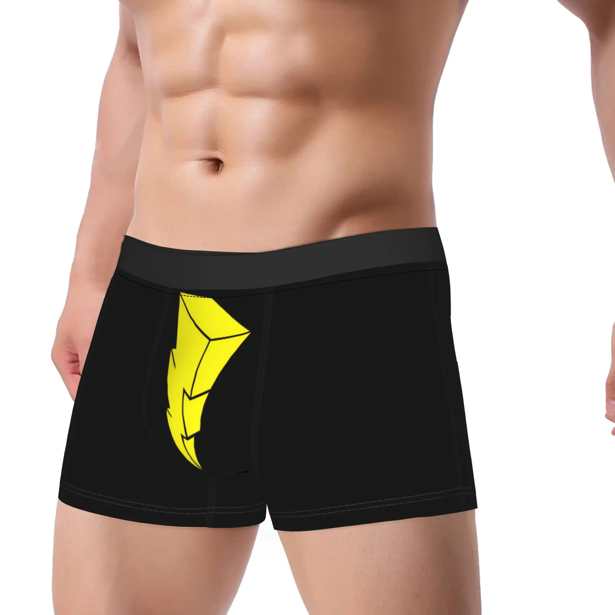 Men Yellow Power Rangers Lightning Symbol Underwear Fashion Boxer Briefs Shorts Panties Homme Mid Waist Underpants Plus Size
Men Yellow Power Rangers Lightning Symbol Underwear Fashion Boxer Briefs Shorts Panties Homme Mid Waist Underpants Plus Size