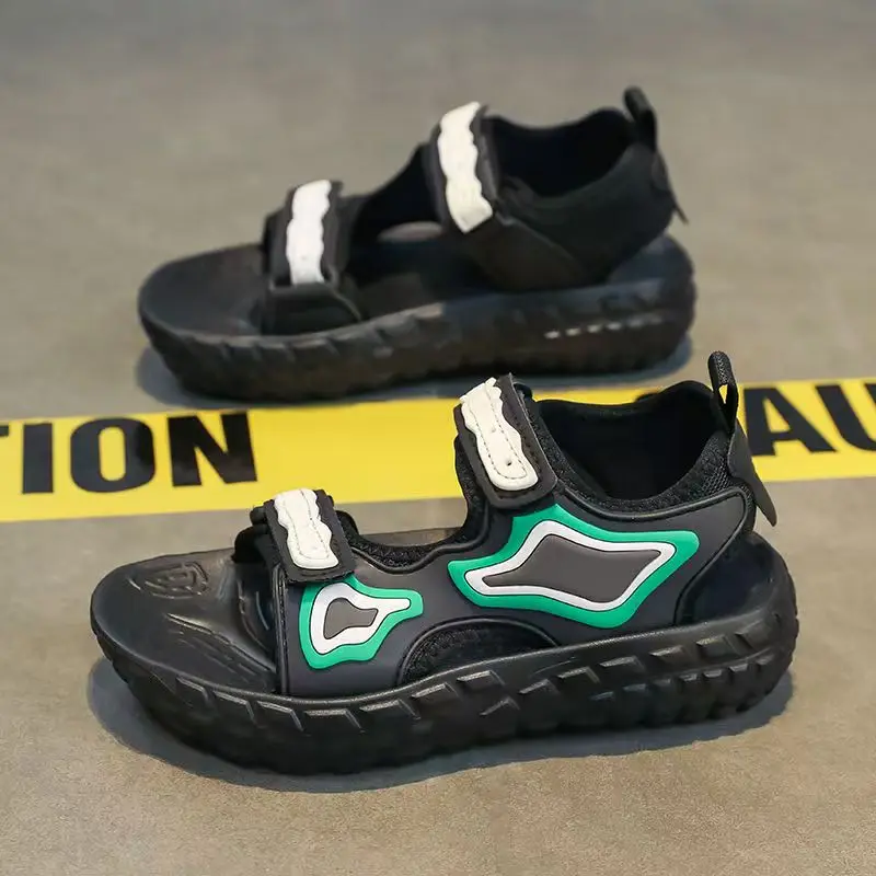 Детские летние повседневные спортивные сандалии на липучке для мальчиков, легкие дышащие уличные пляжные сандалии на мягкой подошве с открытым носком
Детские летние повседневные спортивные сандалии на липучке для мальчиков, легкие дышащие уличные пляжные сандалии на мягкой подошве с открытым носком