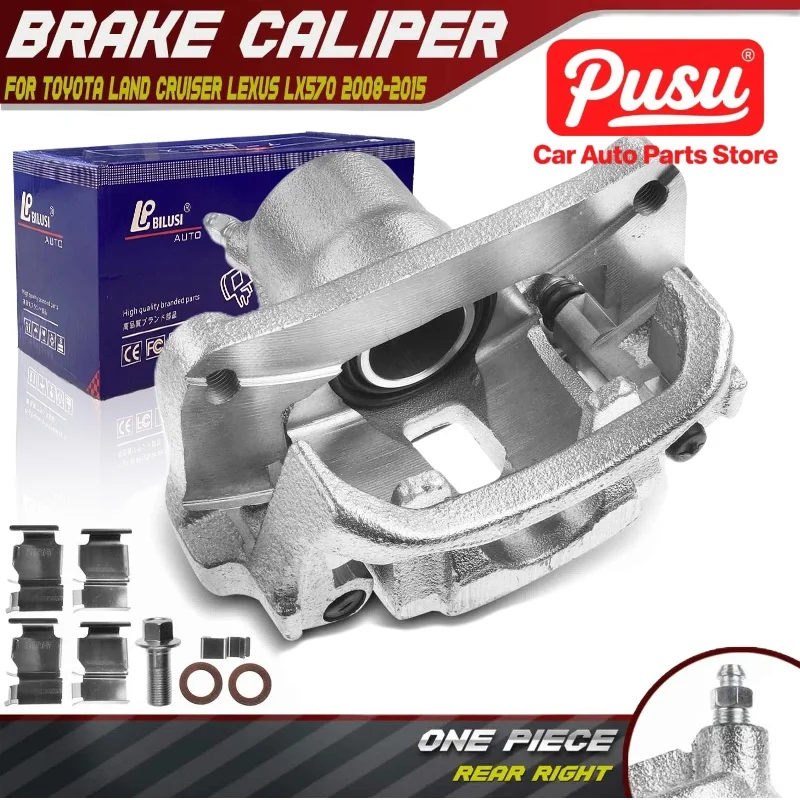 PUSU Rear Passenger Brake Caliper with Bracket for Toyota Land Cruiser Lexus LX570 47830-60080, 4783060080, 19-B3956, 19B3956
PUSU Rear Passenger Brake Caliper with Bracket for Toyota Land Cruiser Lexus LX570 47830-60080, 4783060080, 19-B3956, 19B3956