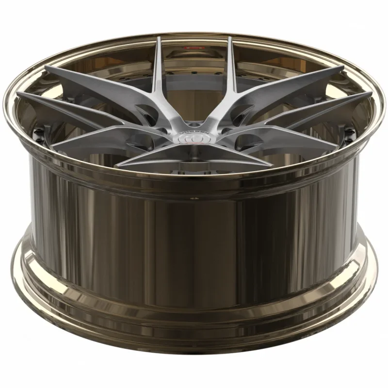 21 Inch 5x130 Et35 Alloy 2pcs Forged Bronze SUV Car Wheels Rims Custom Fit fo2008