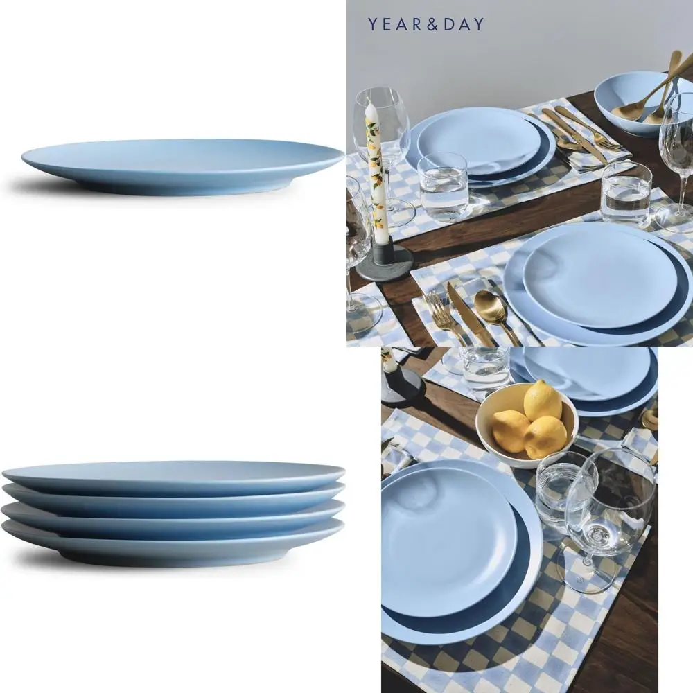 Set of 4 10.7 Lagoon Blue Dinner Plates
Set of 4 10.7 Lagoon Blue Dinner Plates