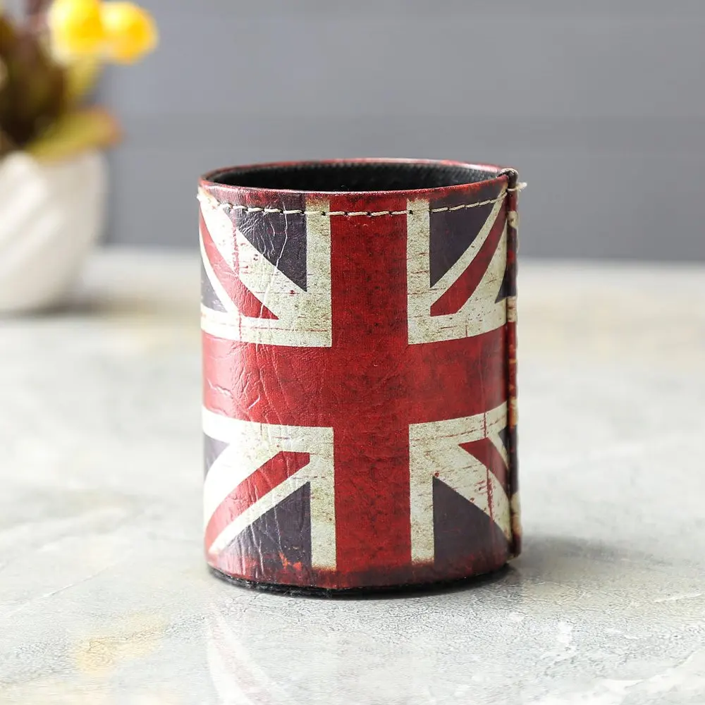 London Pattern Leather Pencil Pen Holder Desk Organizer Woman Bedroom Makeup Brush Holders Home Storage Box for School Supplies
London Pattern Leather Pencil Pen Holder Desk Organizer Woman Bedroom Makeup Brush Holders Home Storage Box for School Supplies