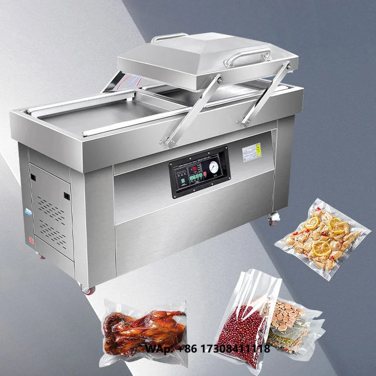DZ-400 Dual Chamber Vacuum Sealing Machine Automatic Parameter Memory Liquid Sauce Solid Food Packaging Tool
DZ-400 Dual Chamber Vacuum Sealing Machine Automatic Parameter Memory Liquid Sauce Solid Food Packaging Tool