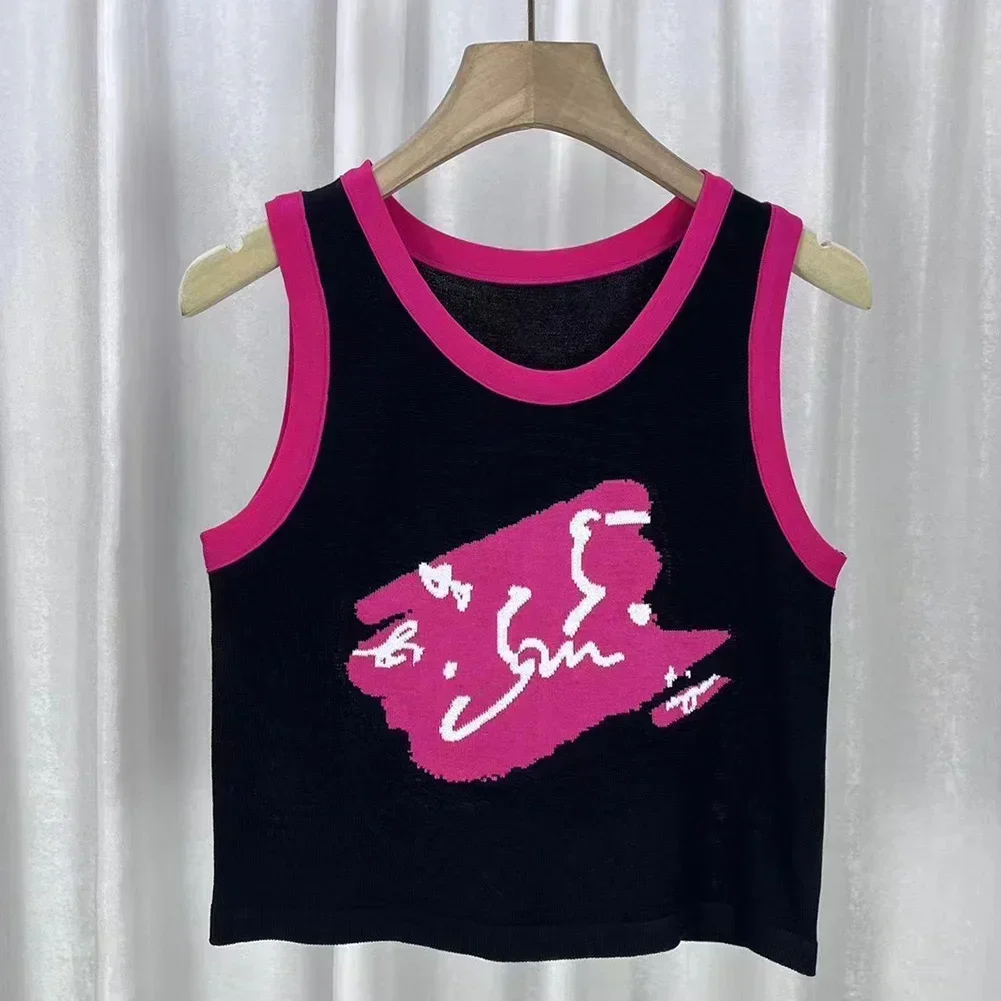 For All Seasons Casual Sleeveless Dopamine Top Casual Wear Black Fashionable Slim Fit Top Retro Black Color Pink Color
For All Seasons Casual Sleeveless Dopamine Top Casual Wear Black Fashionable Slim Fit Top Retro Black Color Pink Color