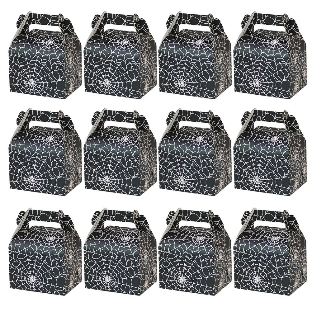 50 Pcs Spider Web H le Boxes Foldable Halloween Packaging Decorative Gift Boxes for Cake Chocolates Mints Baked Goods Party
50 Pcs Spider Web H le Boxes Foldable Halloween Packaging Decorative Gift Boxes for Cake Chocolates Mints Baked Goods Party