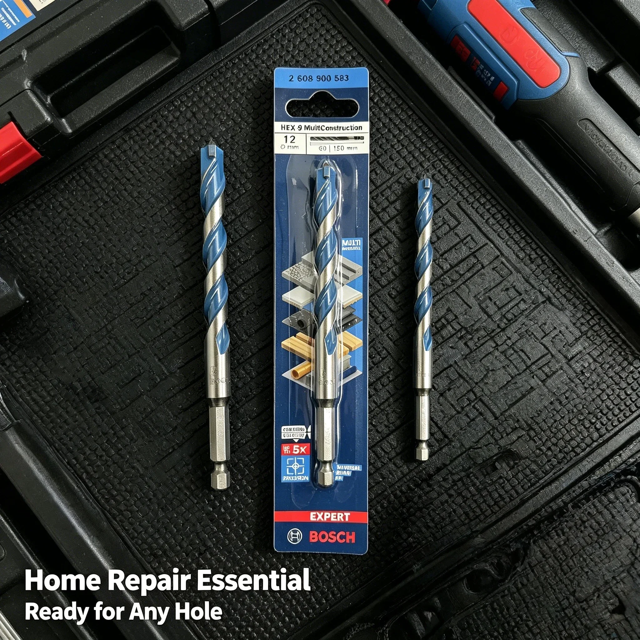 Bosch Expert Hex-9 Multi-Construction Drill Bit,Self-Centering Carbide Tip Hex Shank for Tile Wood Metal Masonry Pro DIYDrilling
Bosch Expert Hex-9 Multi-Construction Drill Bit,Self-Centering Carbide Tip Hex Shank for Tile Wood Metal Masonry Pro DIYDrilling