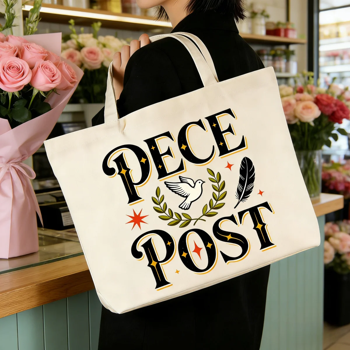 1 шт. ручная сумка с тематикой голубя мира для портативных покупок, холщовая сумка большой вместимости на одно плечо, холщовая ручная сумка
1 шт. ручная сумка с тематикой голубя мира для портативных покупок, холщовая сумка большой вместимости на одно плечо, холщовая ручная сумка