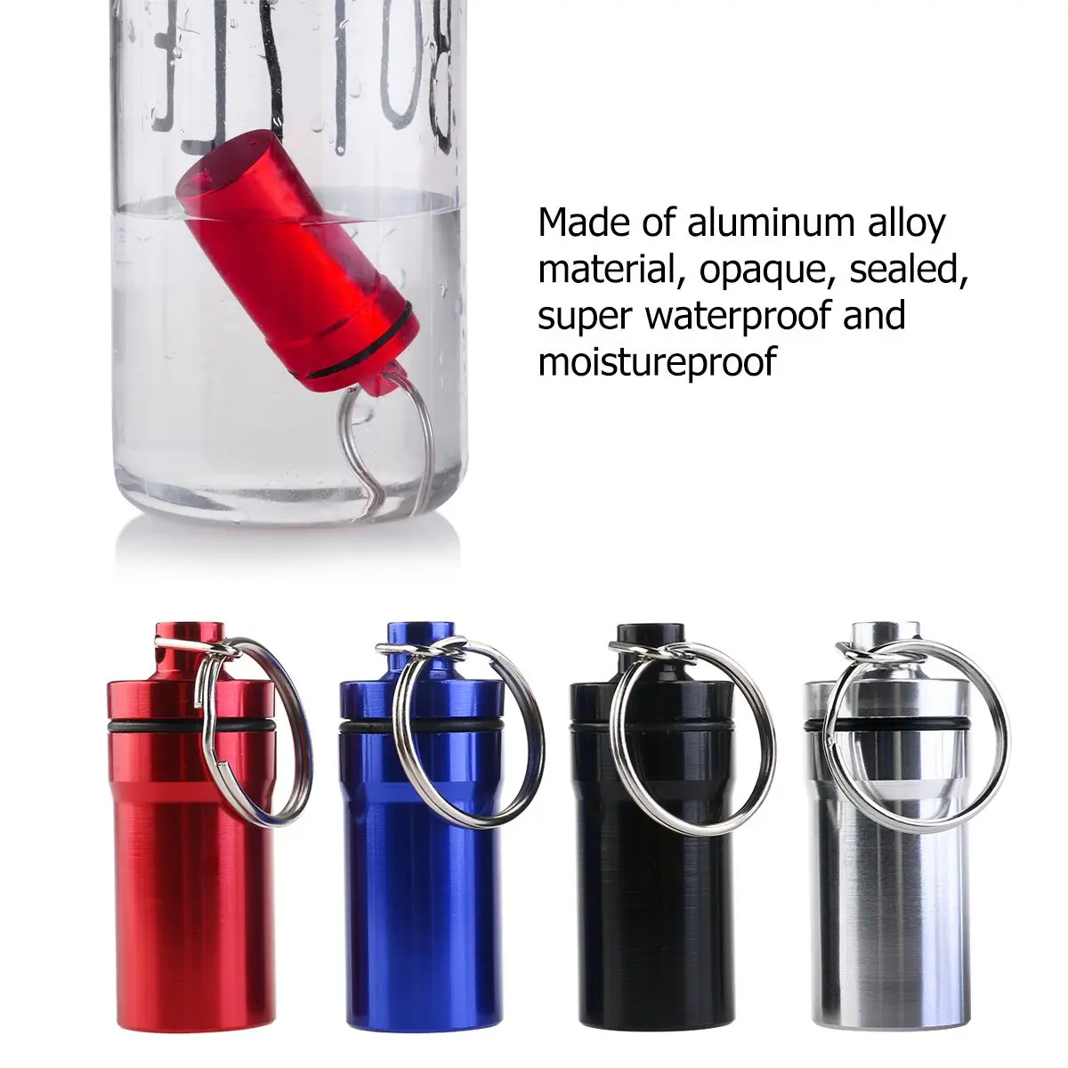 4pcs Small Pill Holder Small Waterproof First Aid Container Key Ring Holder Travel Medication Storage Pill Case
4pcs Small Pill Holder Small Waterproof First Aid Container Key Ring Holder Travel Medication Storage Pill Case