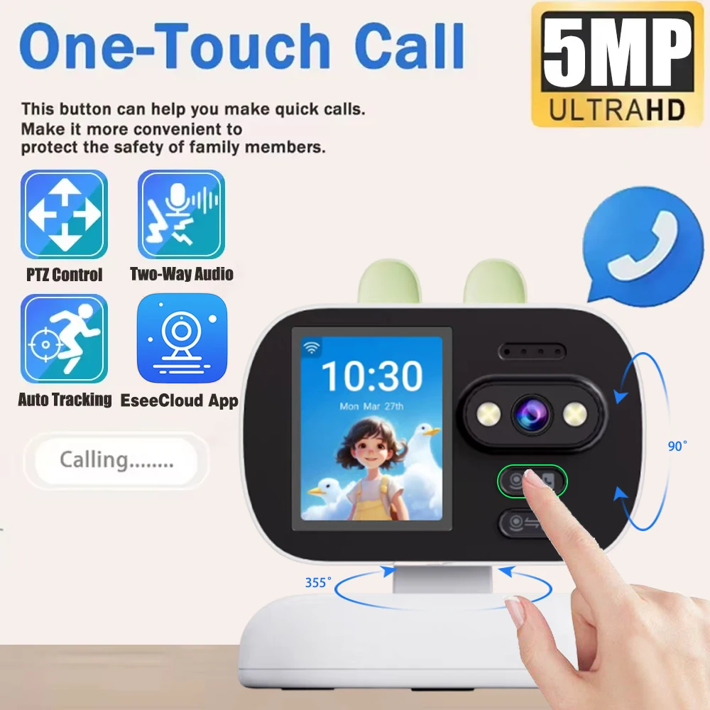 2.88 Inch Wireless Video Baby Monitor With 360° PTZ Control Auto Night Vision Two Way Intercom Temperature Monitoring Babysitter
2.88 Inch Wireless Video Baby Monitor With 360° PTZ Control Auto Night Vision Two Way Intercom Temperature Monitoring Babysitter