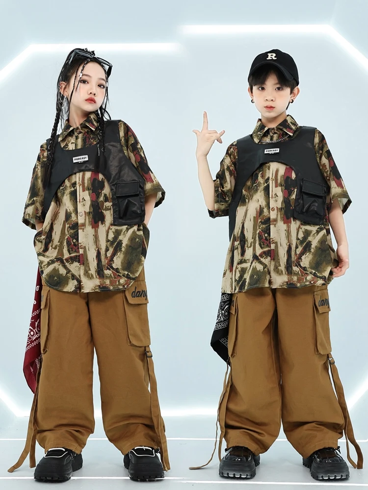 2024 Hip Hop Dance Costumes For Girls Retro Shirts Cargo Pants Streetwear Boys Jazz Dance Drum Performance Stage Wear DQS16913
2024 Hip Hop Dance Costumes For Girls Retro Shirts Cargo Pants Streetwear Boys Jazz Dance Drum Performance Stage Wear DQS16913