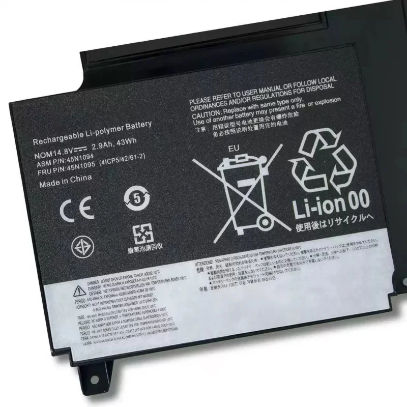 Новый аккумулятор для ноутбука 45N1094 45N1095 для Lenovo S230U с поворотным экраном 45N1092 45N1093
Новый аккумулятор для ноутбука 45N1094 45N1095 для Lenovo S230U с поворотным экраном 45N1092 45N1093
