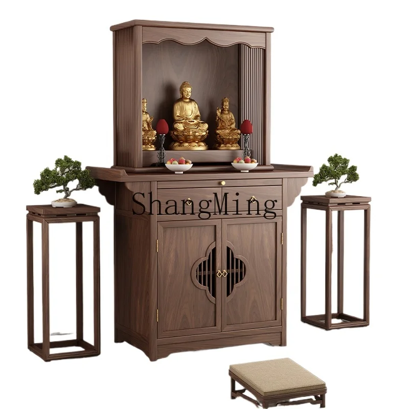 ZYH black walnut new Chinese vertical cabinet Buddhist platform household simple cabinet with door God of Wealth cabinet
ZYH black walnut new Chinese vertical cabinet Buddhist platform household simple cabinet with door God of Wealth cabinet