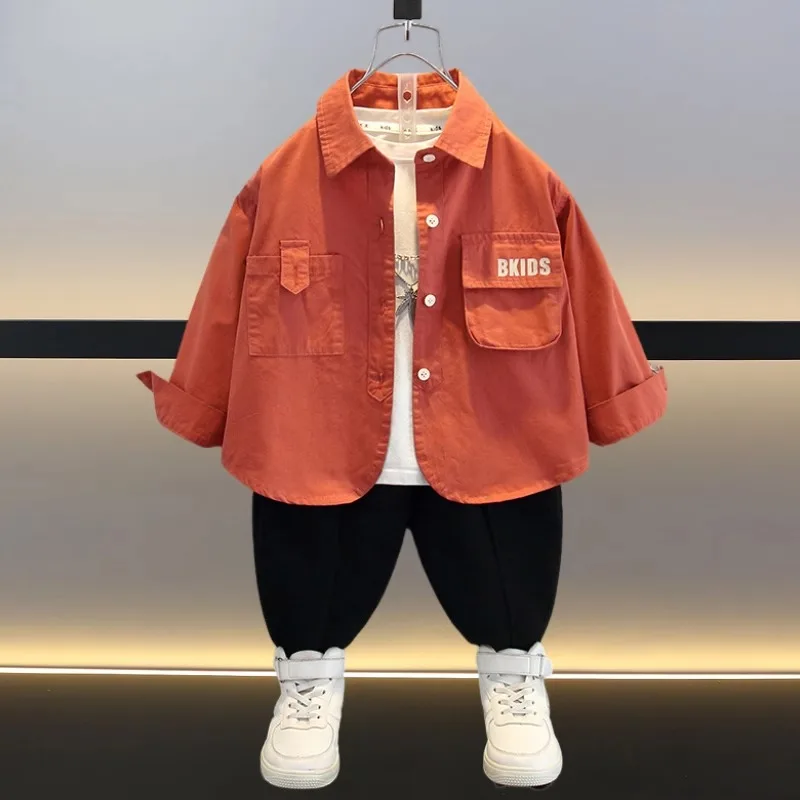 Spring Autumn Boys Long Sleeve Shirt Thin Outerwear Baby Spring Fashion Cotton Polyester Blend Standard Fit Youth Style
Spring Autumn Boys Long Sleeve Shirt Thin Outerwear Baby Spring Fashion Cotton Polyester Blend Standard Fit Youth Style