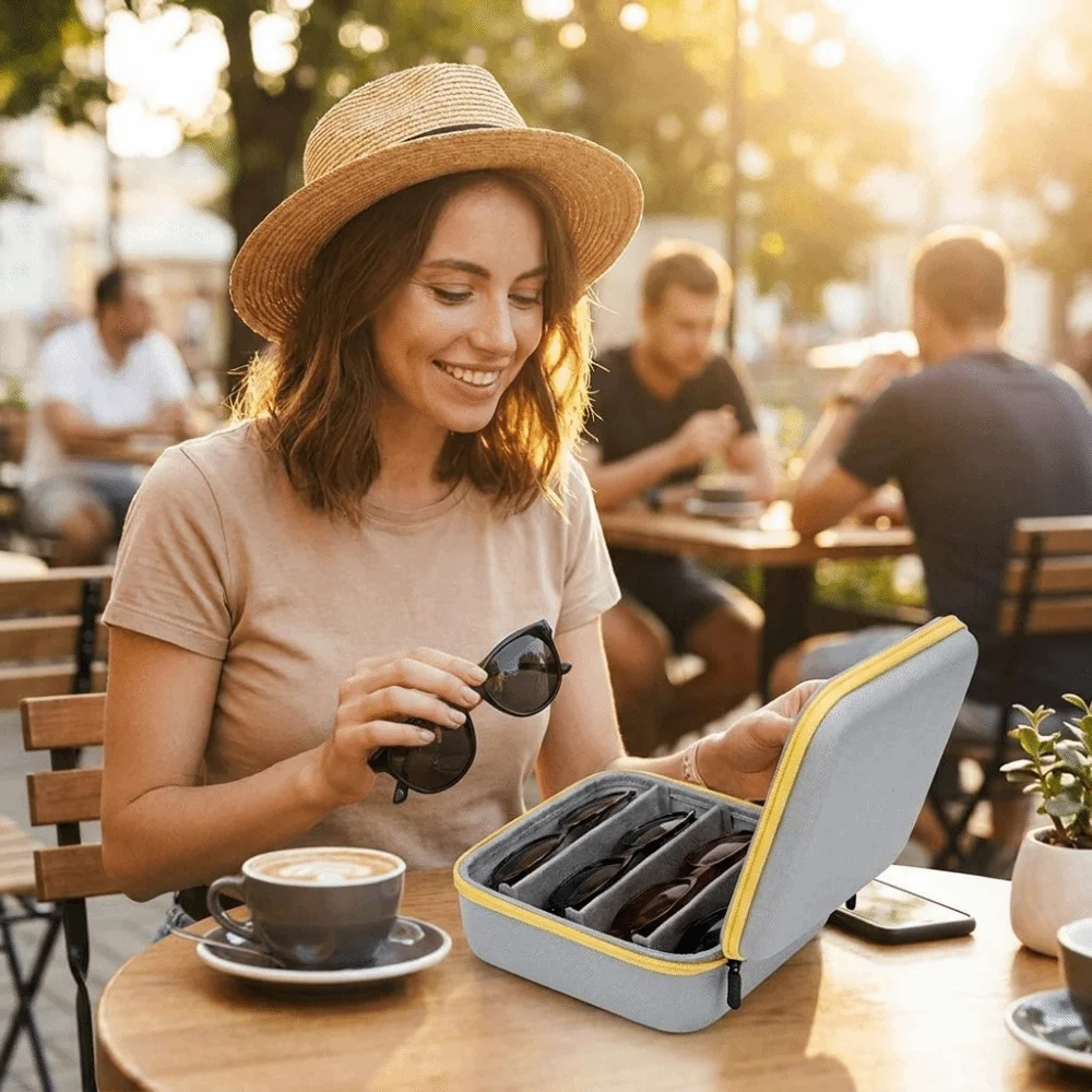 5 Slots EVA Glasses Case Large Capacity Hard Shell Eyeglasses Storage Anti-Splash Water Dust-proof Sunglasses Protective Case
5 Slots EVA Glasses Case Large Capacity Hard Shell Eyeglasses Storage Anti-Splash Water Dust-proof Sunglasses Protective Case