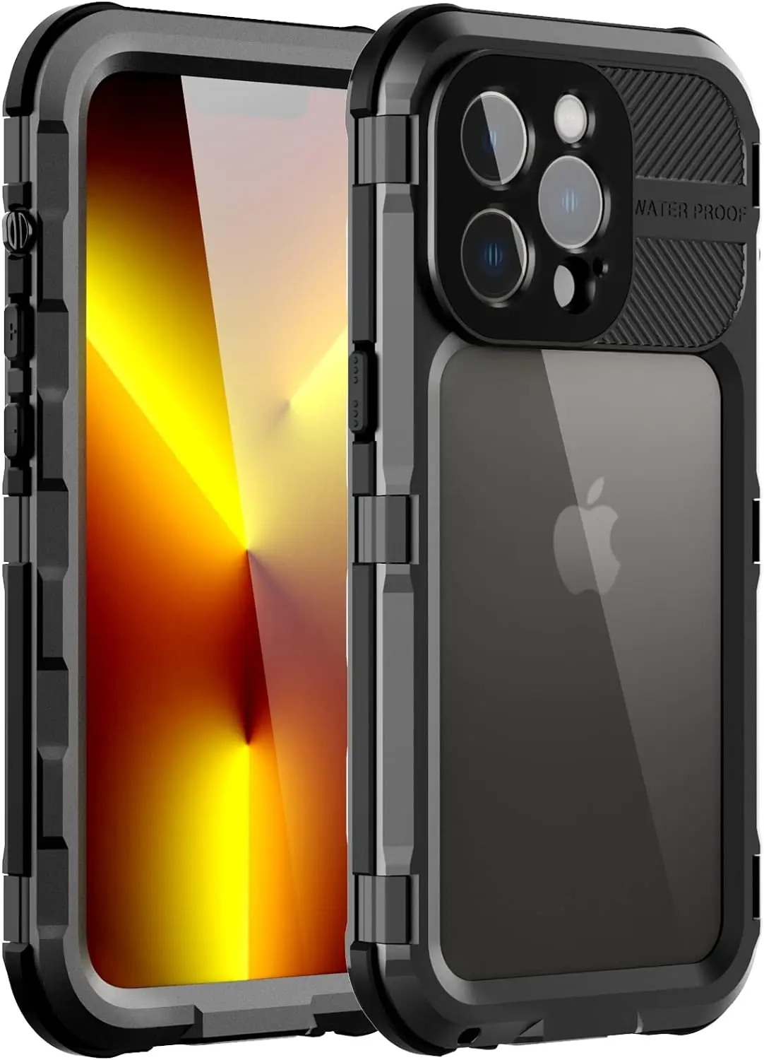 Алюминиевый металлический водонепроницаемый чехол для iPhone 15 14 Plus 13 Pro Max IP68, противоударный Прочный чехол повышенной прочности с защитой экрана
Алюминиевый металлический водонепроницаемый чехол для iPhone 15 14 Plus 13 Pro Max IP68, противоударный Прочный чехол повышенной прочности с защитой экрана