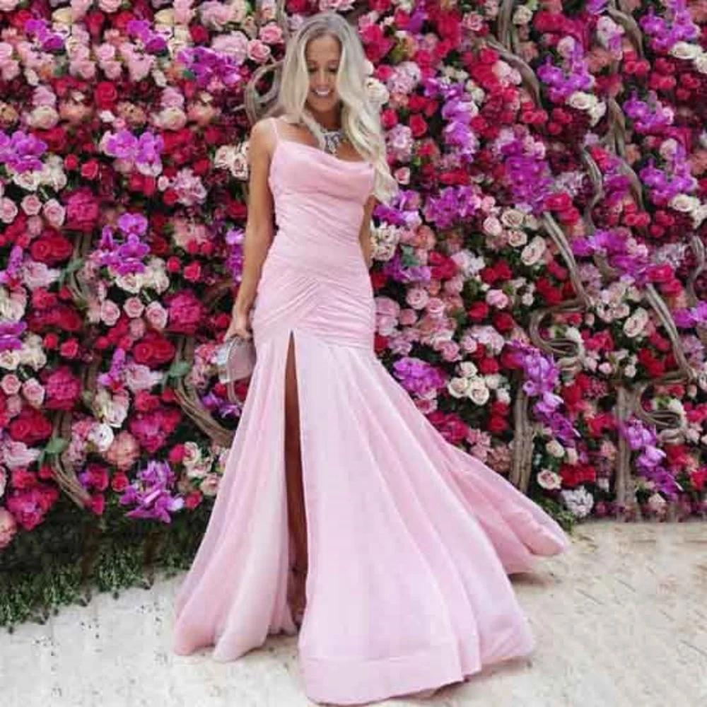 Customized Elegant Mermaid Prom Dresses Simple Strapless Spaghetti Straps Party Gowns Split Evening Dress New Vestido De Novia
Customized Elegant Mermaid Prom Dresses Simple Strapless Spaghetti Straps Party Gowns Split Evening Dress New Vestido De Novia