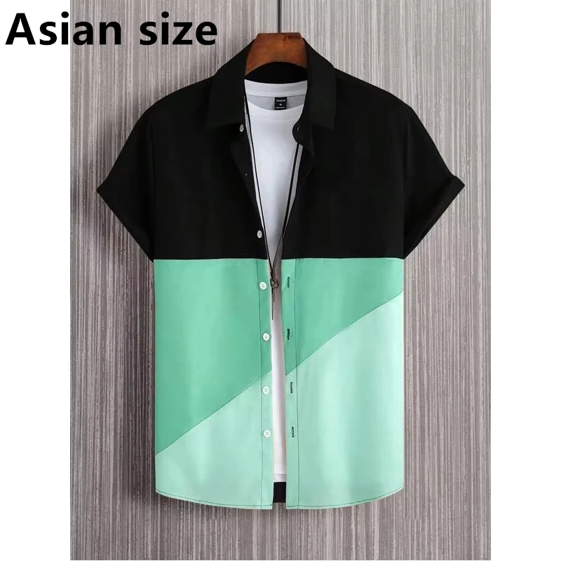 Fashion Men's Shirt 3D Printing Three Color Patchwork Print Short Sleeve Simple Fashion New Loose Oversize Unisex Clothing Tops
Fashion Men's Shirt 3D Printing Three Color Patchwork Print Short Sleeve Simple Fashion New Loose Oversize Unisex Clothing Tops