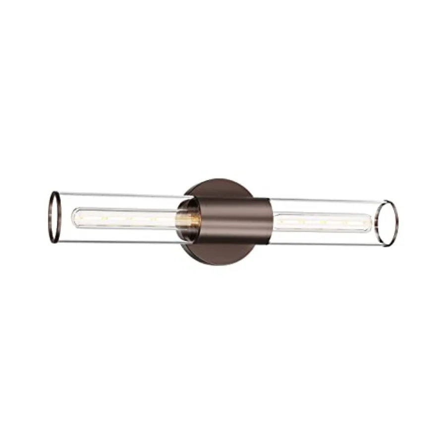Bathroom Vanity Light Fixture, 2-Light Oil Rubbed Bronze Wall Sconce Lighting Fixture with Clear Glass, Indoor E26 Socket Wall
Bathroom Vanity Light Fixture, 2-Light Oil Rubbed Bronze Wall Sconce Lighting Fixture with Clear Glass, Indoor E26 Socket Wall