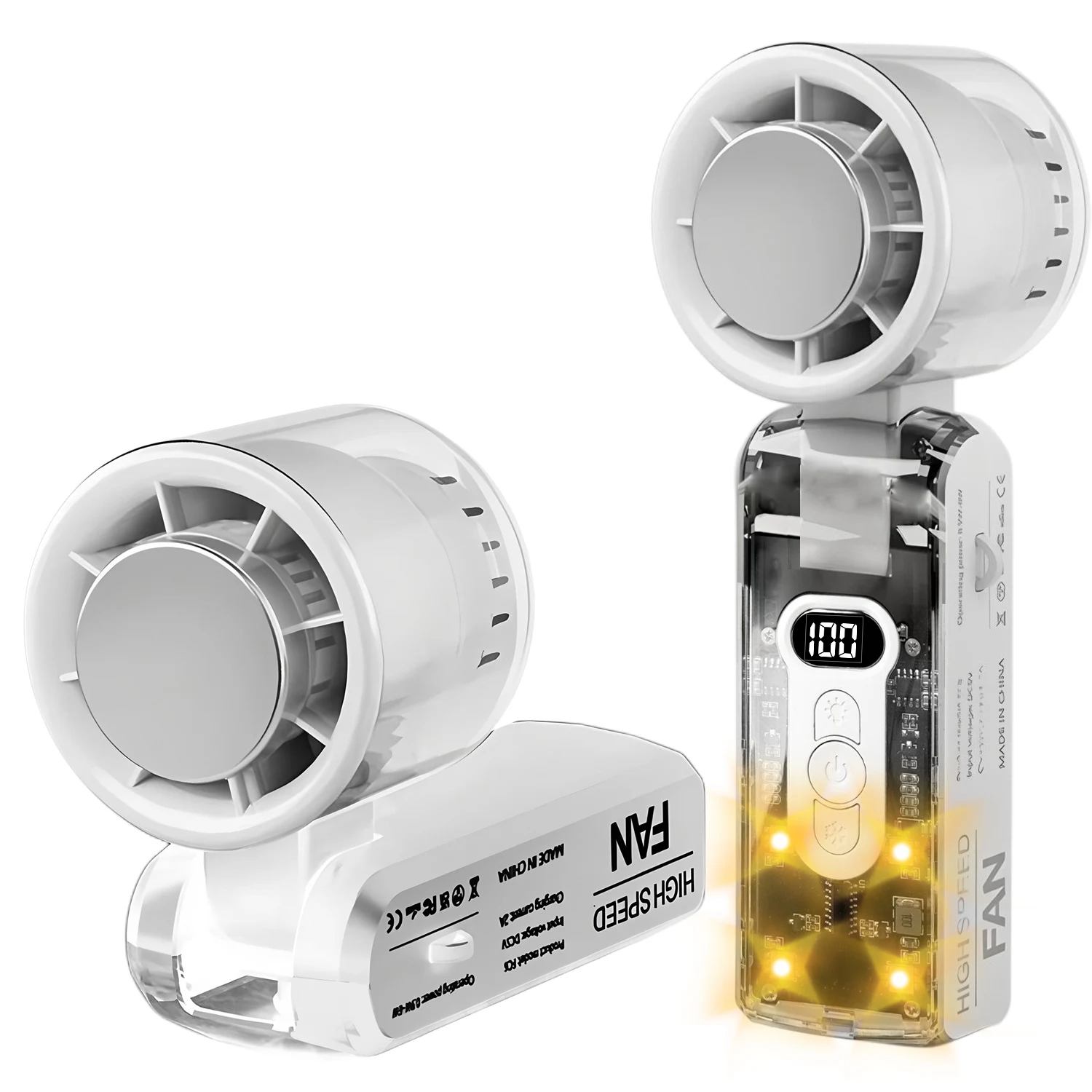 Ice compress high-speed cooling fan handheld fans USB Rechargeable portable LED Digital Display Travel Camping Outdoor
Ice compress high-speed cooling fan handheld fans USB Rechargeable portable LED Digital Display Travel Camping Outdoor