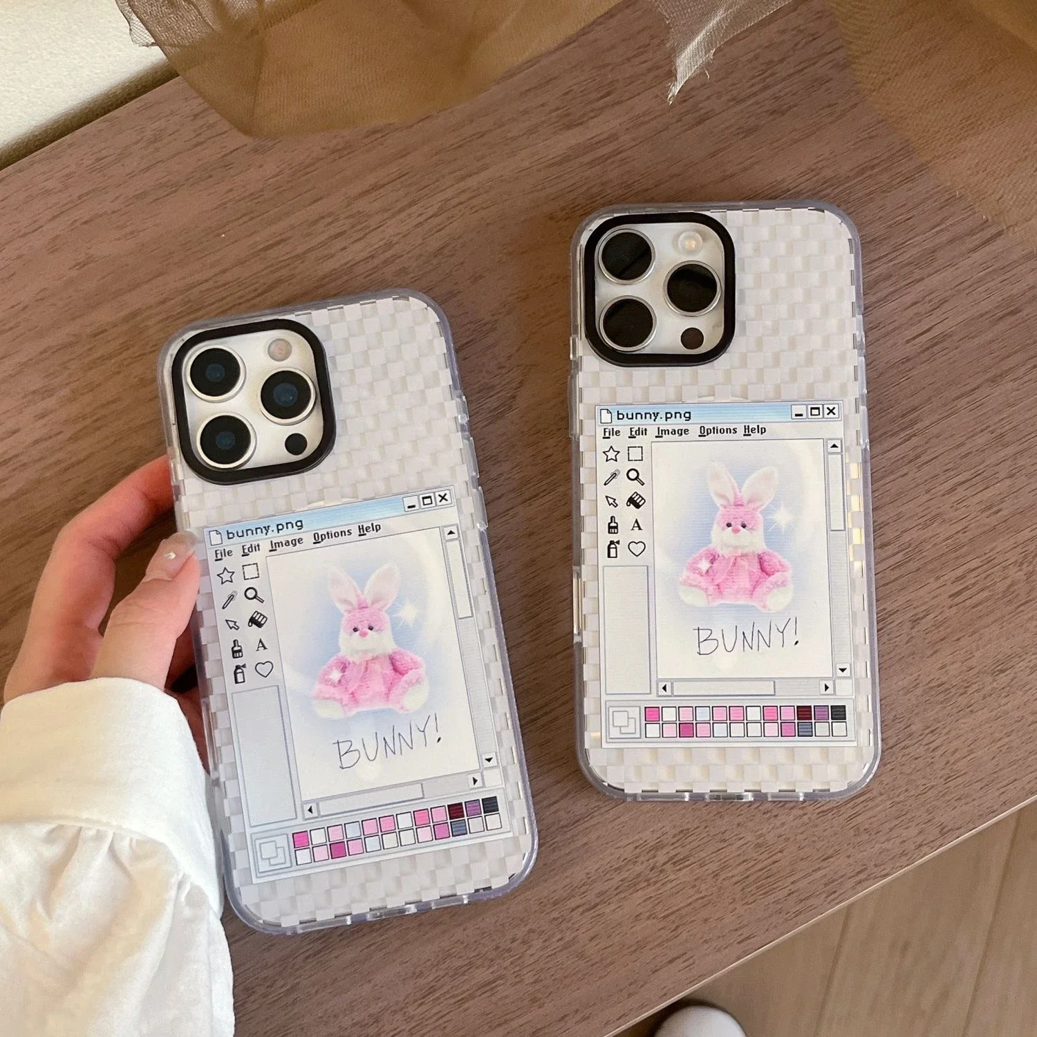 Rabbit Plaid Transparent Border Imprinted Letters Protective Acrylic MagSafe Case for IPhone 13 14 15 16 Pro Max Cover Shell
Rabbit Plaid Transparent Border Imprinted Letters Protective Acrylic MagSafe Case for IPhone 13 14 15 16 Pro Max Cover Shell