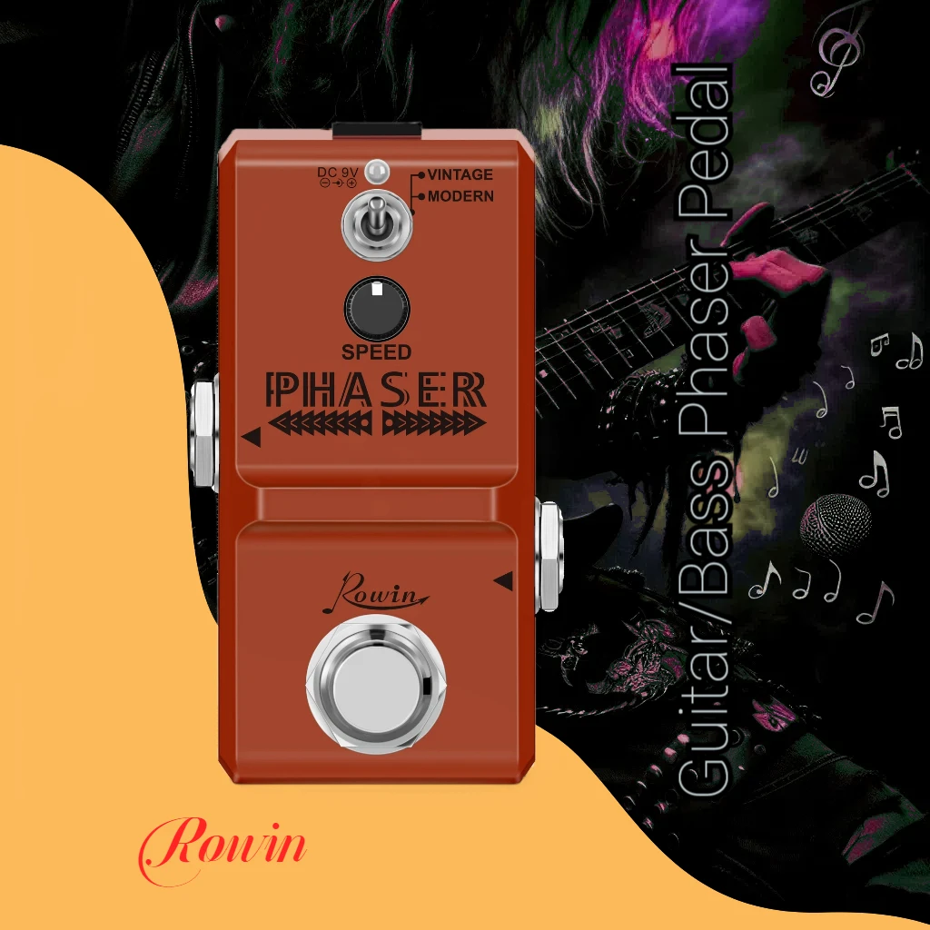 Rowin LN-313 гитарная педаль Phaser, аналоговая фазовая педаль с эффектами True Bypass
Rowin LN-313 гитарная педаль Phaser, аналоговая фазовая педаль с эффектами True Bypass