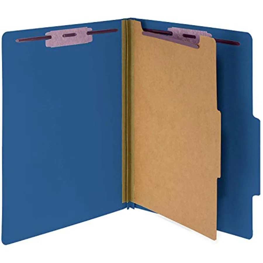 One Divider Pressboard Classification File Folder - Letter Size Box of 10 Top Tab 2" Expansion Four 2-Inch Durable Fastener Pro
One Divider Pressboard Classification File Folder - Letter Size Box of 10 Top Tab 2" Expansion Four 2-Inch Durable Fastener Pro