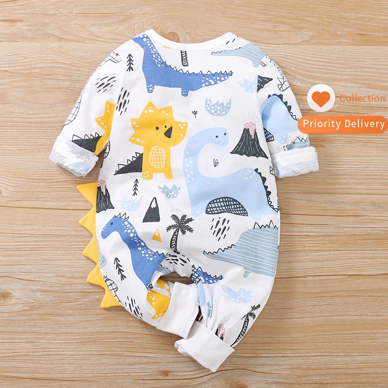 Baby Costume Boys Cartoon style dinosaur Dinosaur Rompers Clothing Toddler long Sleeved Infantil Jumpsuit Anime
Baby Costume Boys Cartoon style dinosaur Dinosaur Rompers Clothing Toddler long Sleeved Infantil Jumpsuit Anime