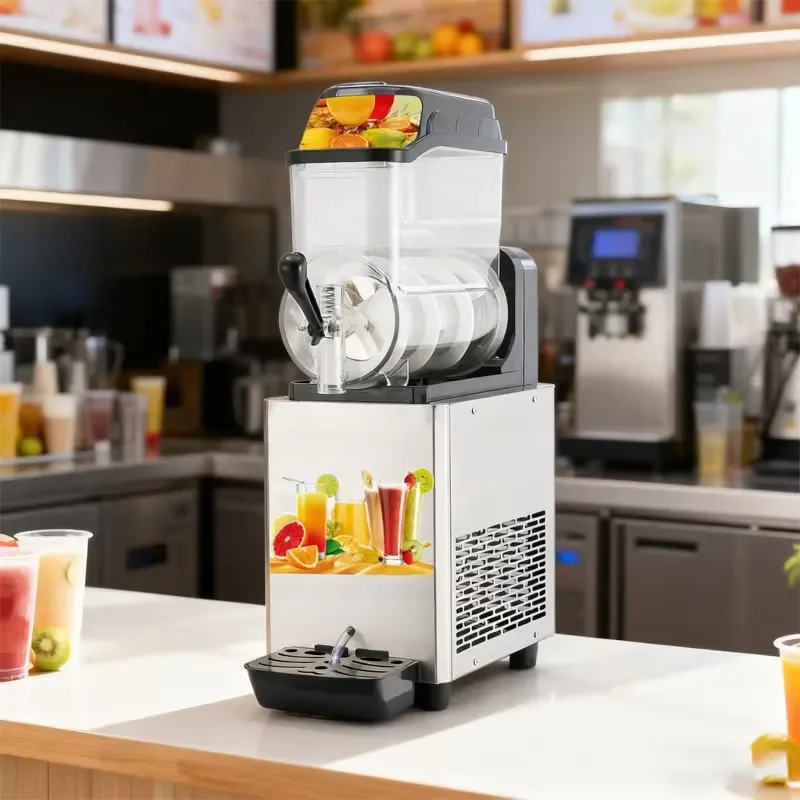 Industrial Frozen Drink Slushy Machine Mobile Ice Slush Smoothie Blender Commercial Use Stainless Steel Air Cooling
Industrial Frozen Drink Slushy Machine Mobile Ice Slush Smoothie Blender Commercial Use Stainless Steel Air Cooling