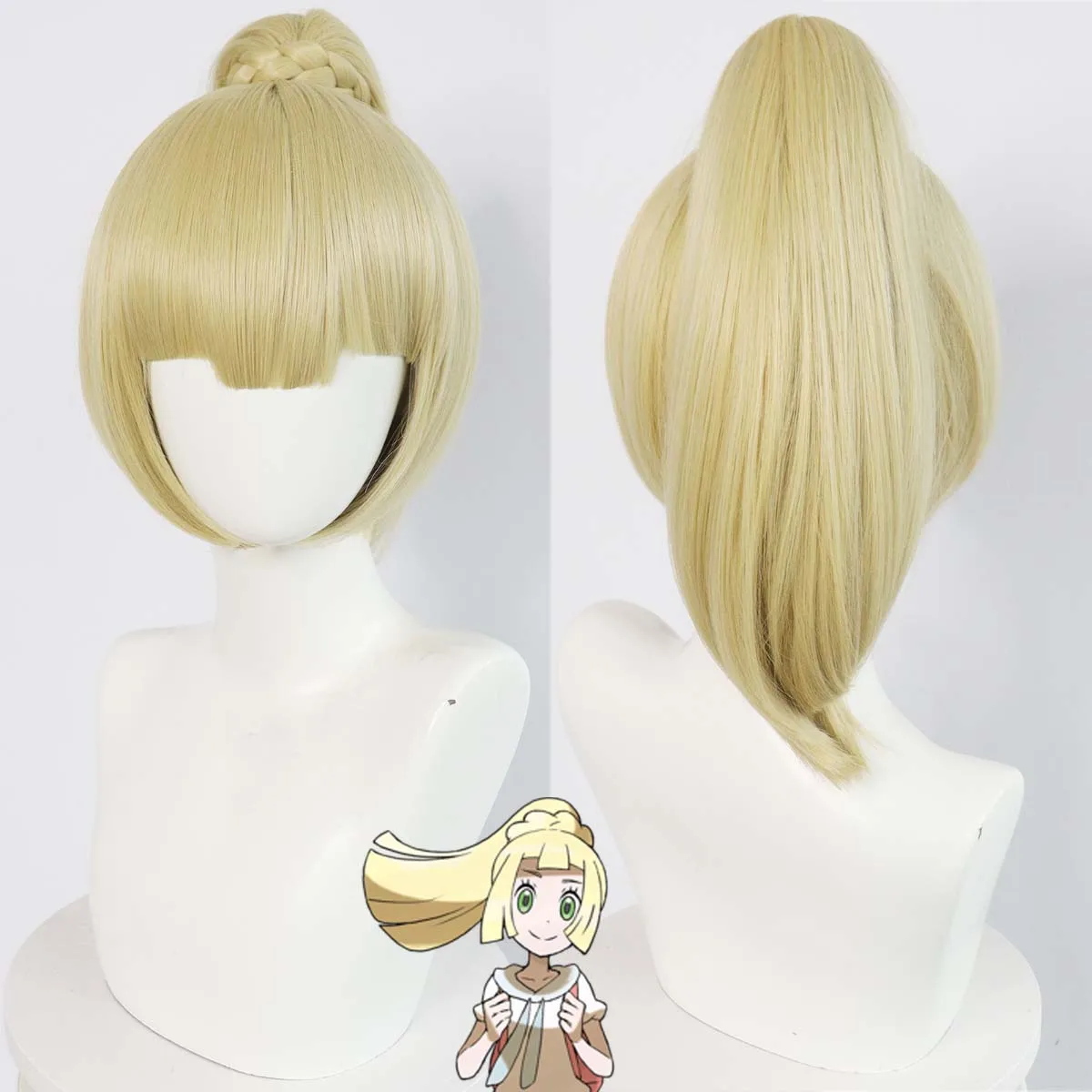 Women Anime Sun And Moon Lillie Cosplay Long Ponytail Blonde hair Wig
Women Anime Sun And Moon Lillie Cosplay Long Ponytail Blonde hair Wig