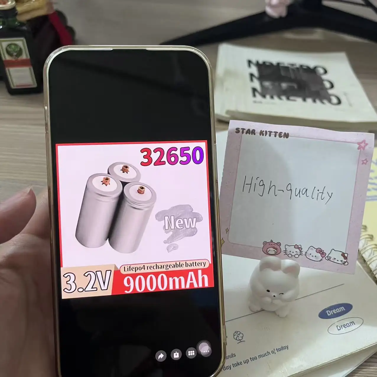 32650 LiFePO4 Rechargeable Lithium Cell 3.2V 9000mAh for Electric Bike Battery Pack with Screw -Bike Battery Component
32650 LiFePO4 Rechargeable Lithium Cell 3.2V 9000mAh for Electric Bike Battery Pack with Screw -Bike Battery Component