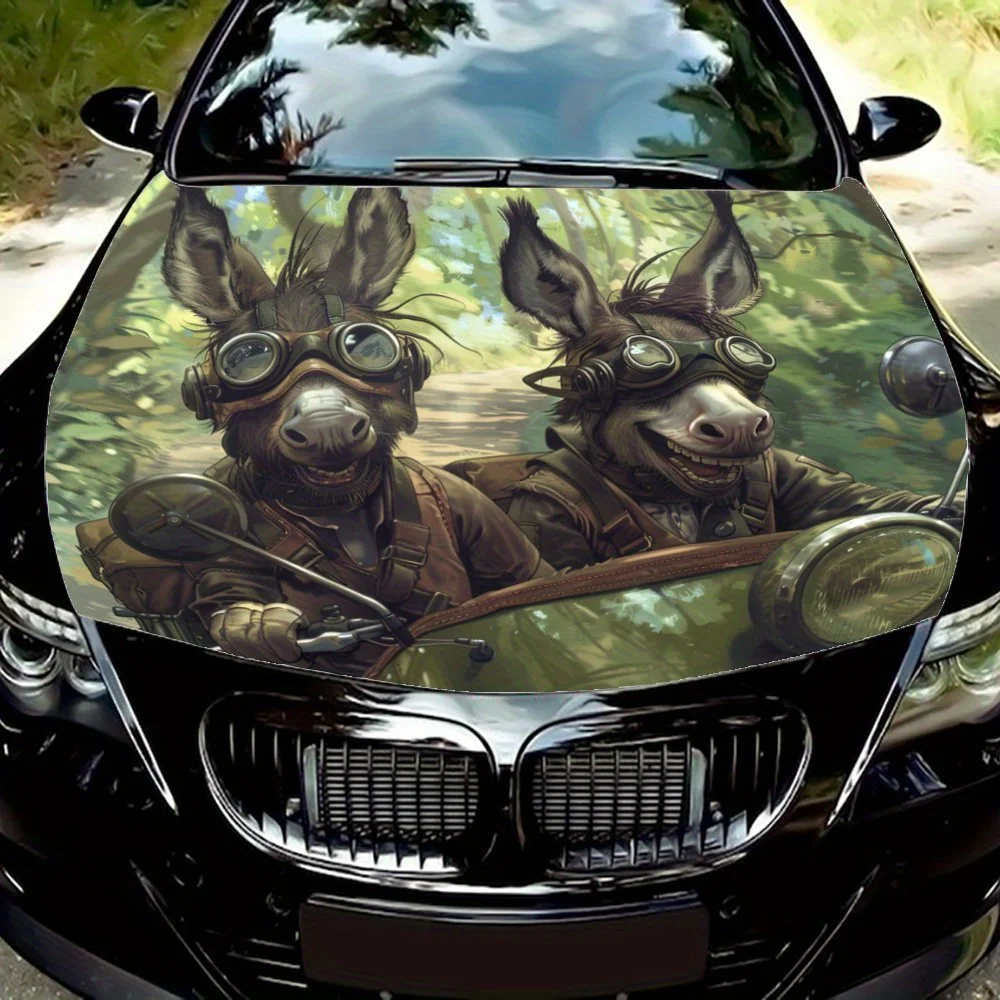 Cute Donkey Jungle Adventure Car Vinyl Wraps, Vinyl Car Hood Graphics, Unique Graphics Super Eye-Catching
Cute Donkey Jungle Adventure Car Vinyl Wraps, Vinyl Car Hood Graphics, Unique Graphics Super Eye-Catching