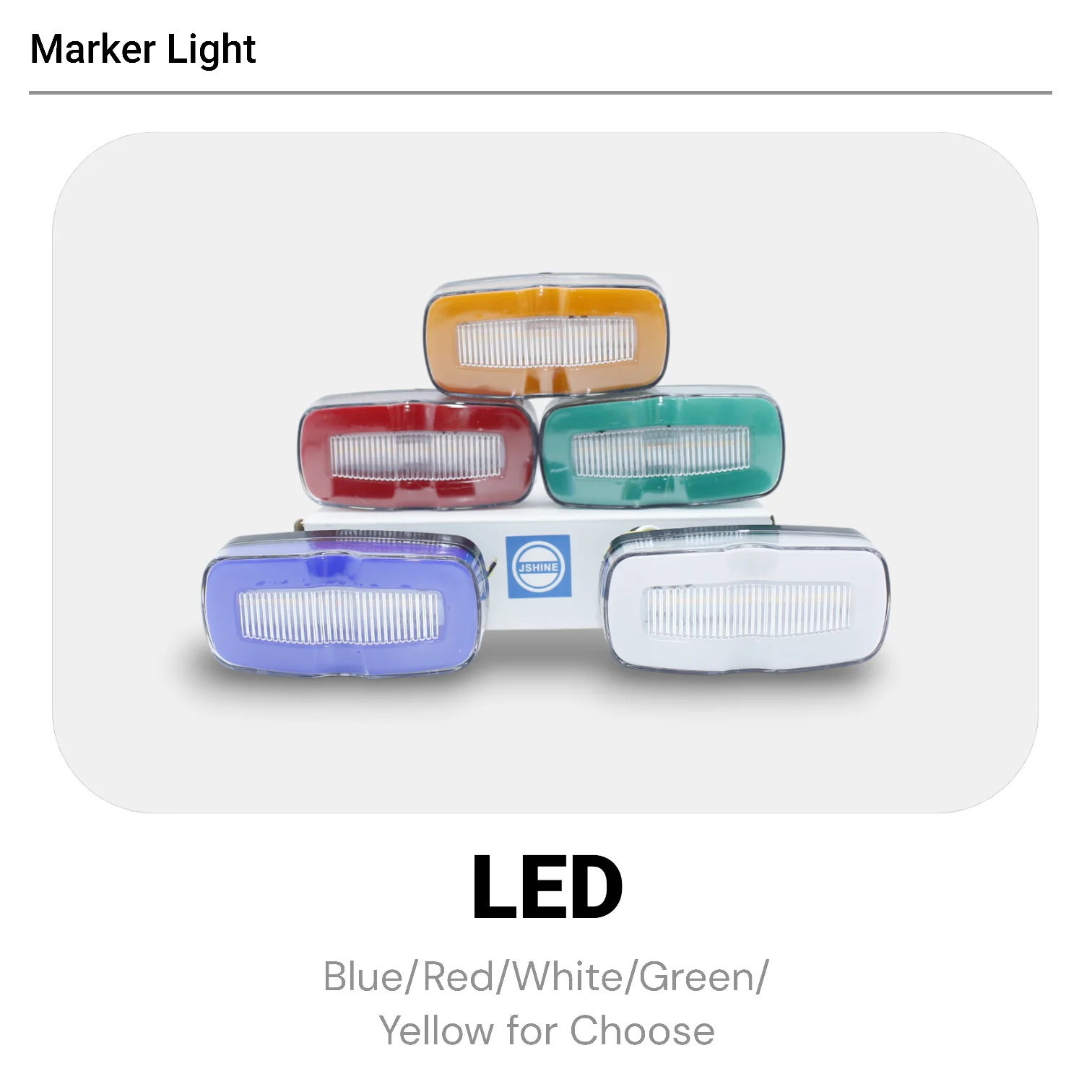 6PCS 100*48mm Plastic LED Green Glass Side Marker Light, Signal Lamp for Truck Pickup Off-road Vehicle
6PCS 100*48mm Plastic LED Green Glass Side Marker Light, Signal Lamp for Truck Pickup Off-road Vehicle