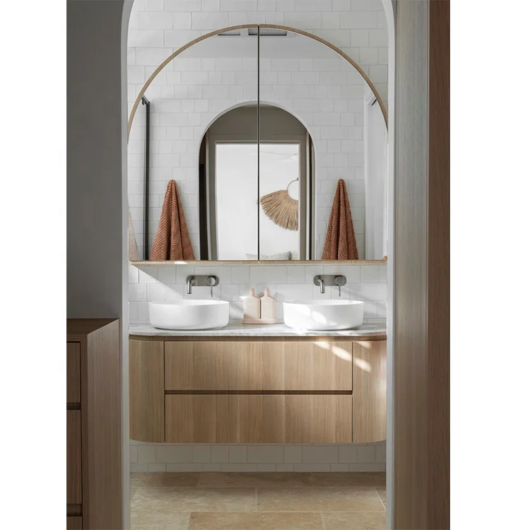 2024 Factory Sale Modern Mounted Solid Oak Wood Bathroom Vanity with Curved Design
2024 Factory Sale Modern Mounted Solid Oak Wood Bathroom Vanity with Curved Design