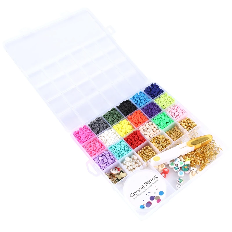 26-Grid Soft Pottery Set Christmas Model Bohemian Style DIY Jewelry Accessories Set Pearls
26-Grid Soft Pottery Set Christmas Model Bohemian Style DIY Jewelry Accessories Set Pearls