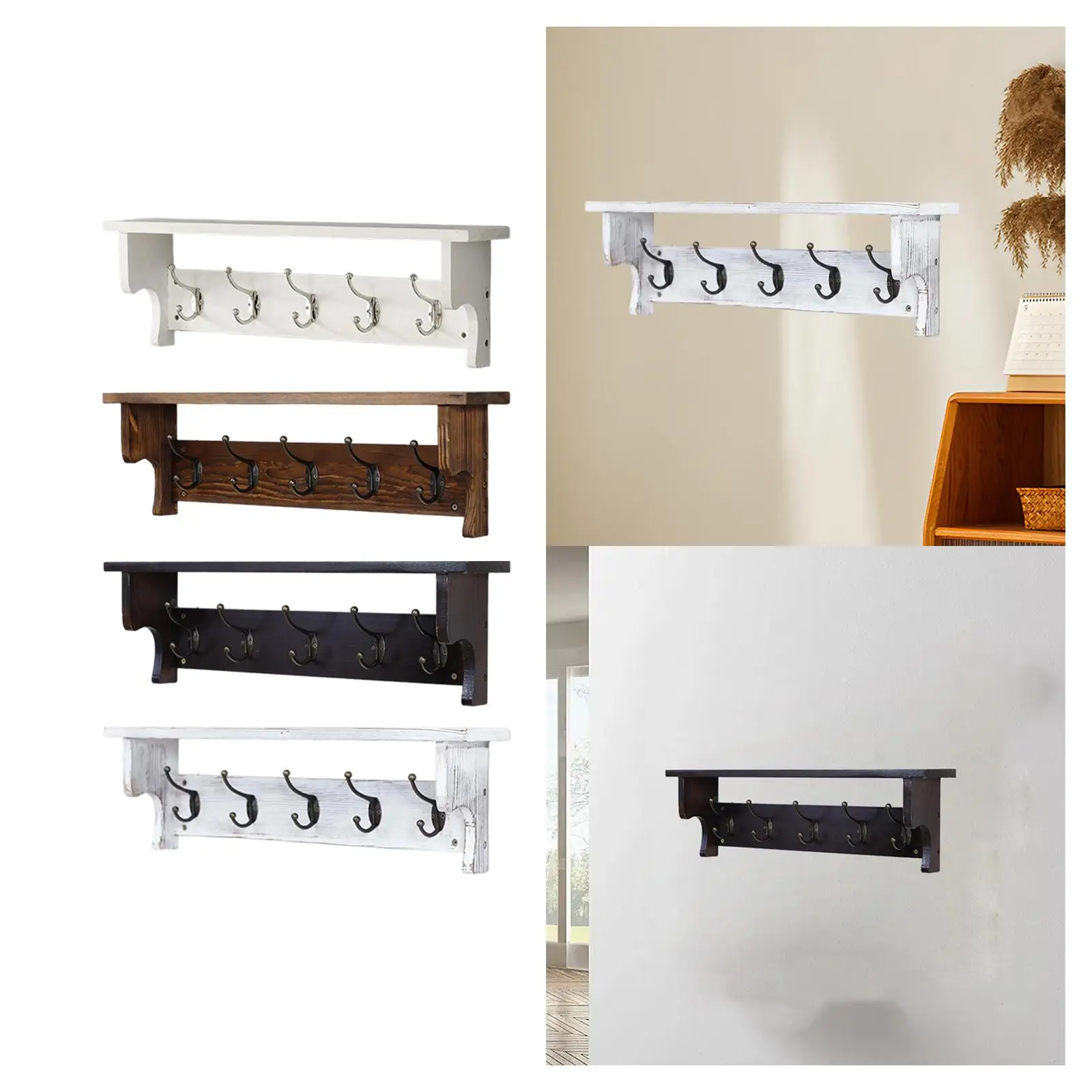 Home Key Holder Wall Mount Storage Organizer Wooden Hook Coat Rack for Entryway Bedroom Hallway Living Room
Home Key Holder Wall Mount Storage Organizer Wooden Hook Coat Rack for Entryway Bedroom Hallway Living Room
