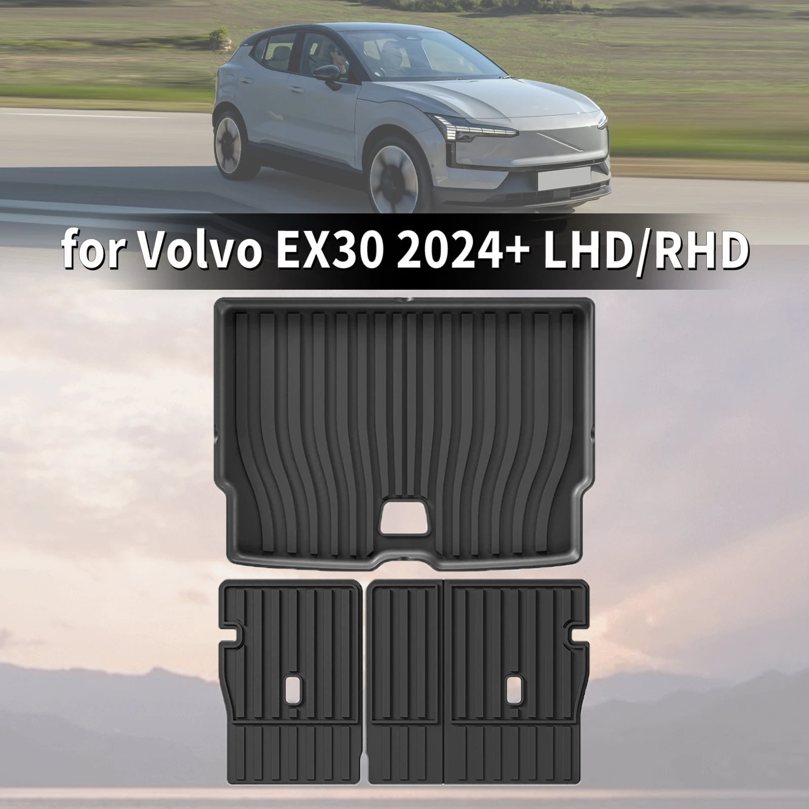 for Volvo EX30 EX 30 EV 2024-2026 RHD LHD Custom Fit TPE Car Trunk Mats Quick Clean Non-Slip Bottom All Season Use Accessories
for Volvo EX30 EX 30 EV 2024-2026 RHD LHD Custom Fit TPE Car Trunk Mats Quick Clean Non-Slip Bottom All Season Use Accessories