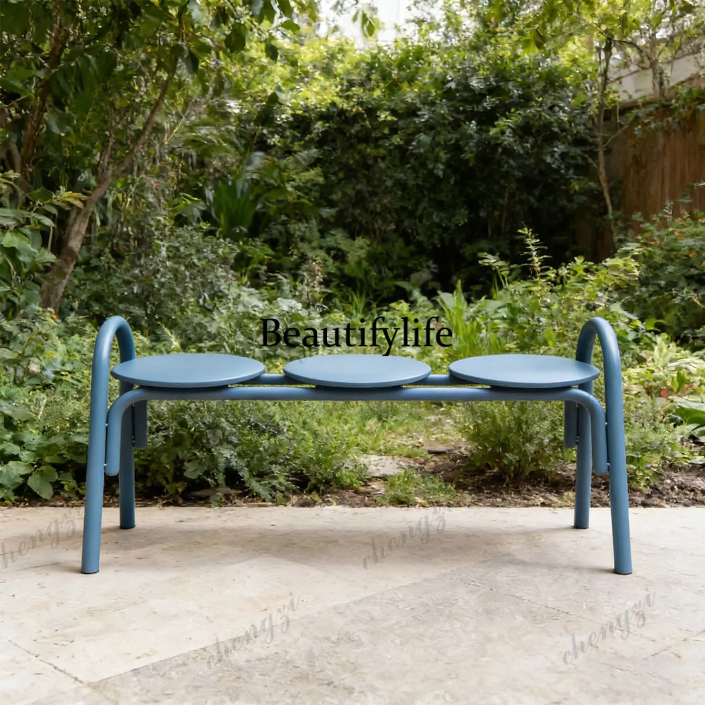 Outdoor Bench Seat Modern Simple Wind Three Seats Metal Material Leisure Area Bench Courtyard Rest Chair
Outdoor Bench Seat Modern Simple Wind Three Seats Metal Material Leisure Area Bench Courtyard Rest Chair