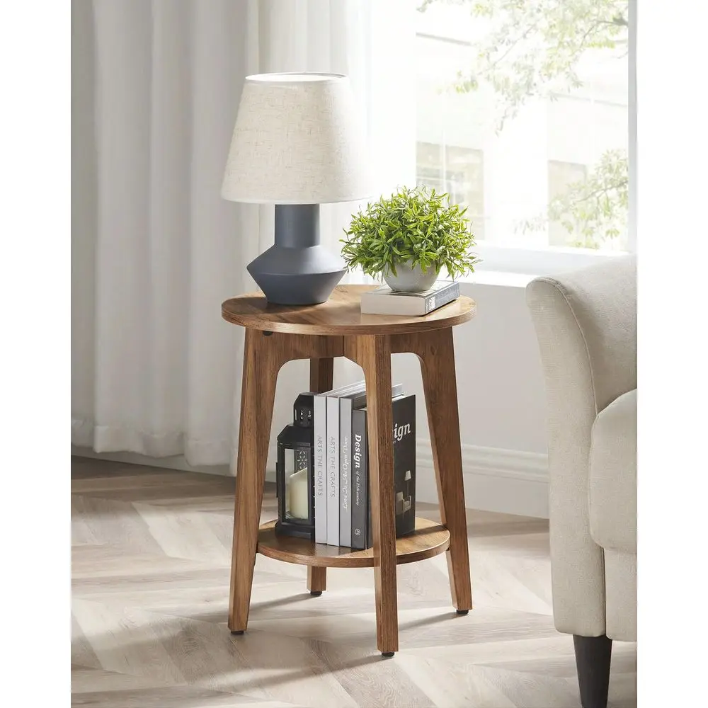Side Tables, Set Of 2, Small Round End Table With Lower Shelf, Nightstand For Small Spaces, Living Room, Bedroom
Side Tables, Set Of 2, Small Round End Table With Lower Shelf, Nightstand For Small Spaces, Living Room, Bedroom