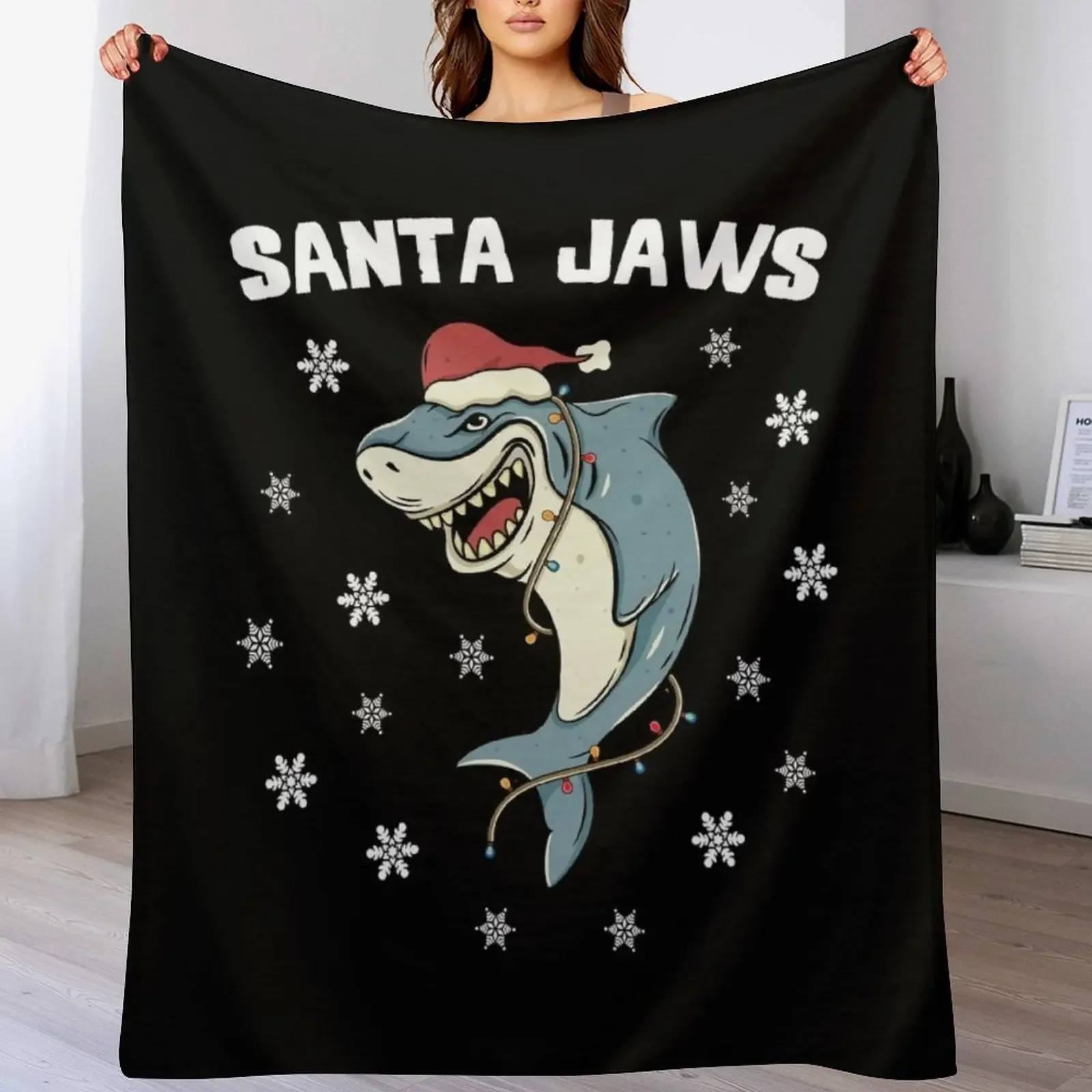 Santa Shark Funny Christmas Shark with Lights and Hat Throw Blanket heavy to sleep Flannel Fabric Stuffeds Blankets
Santa Shark Funny Christmas Shark with Lights and Hat Throw Blanket heavy to sleep Flannel Fabric Stuffeds Blankets
