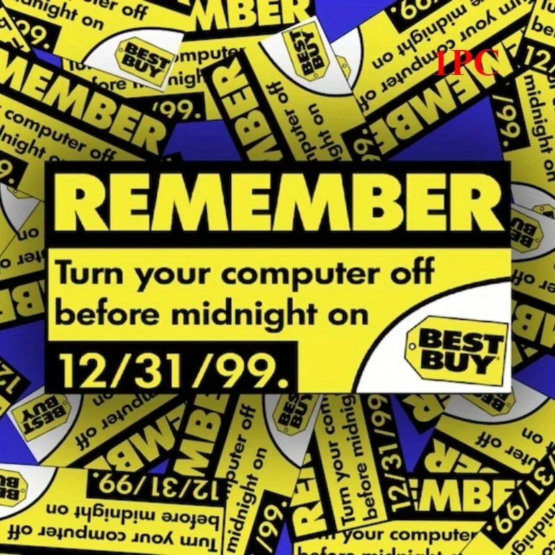 Забавная виниловая наклейка в стиле 90-х Y2K с изображением бага (1 шт.) «Выключите компьютер до 31 декабря 1999 года» — ретро-декор для ноутбука, ПК, автомобиля
Забавная виниловая наклейка в стиле 90-х Y2K с изображением бага (1 шт.) «Выключите компьютер до 31 декабря 1999 года» — ретро-декор для ноутбука, ПК, автомобиля