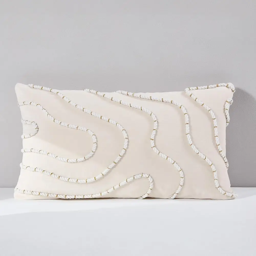Lush Decor x Chuks Collins Yara Velvet Decorative Pillow Cover Single 14" W x 24" L Cream - 14x24 Pillow Cover - Textured Throw
Lush Decor x Chuks Collins Yara Velvet Decorative Pillow Cover Single 14" W x 24" L Cream - 14x24 Pillow Cover - Textured Throw