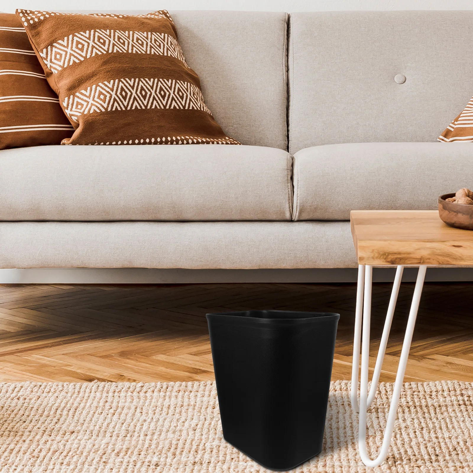 Grey Square Wastebasket 14L Desktop Trash Can Durable Garbage Container for Home Office Trash Can Wastebasket Garbage Container 
Grey Square Wastebasket 14L Desktop Trash Can Durable Garbage Container for Home Office Trash Can Wastebasket Garbage Container